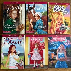 American Girl Book Set - Red, Green, Blue Covers